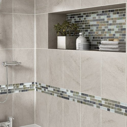 Custom stone bathroom in Catersville GA from Heath Flooring Concepts